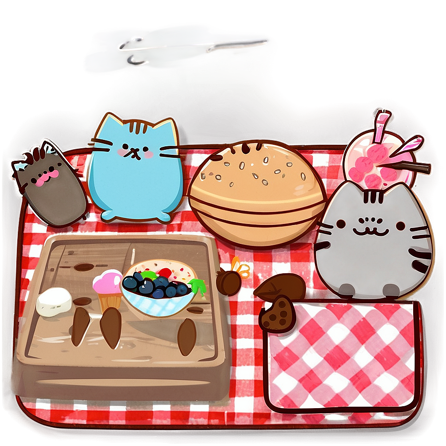 Pusheen And Friends Picnic Png Dsl