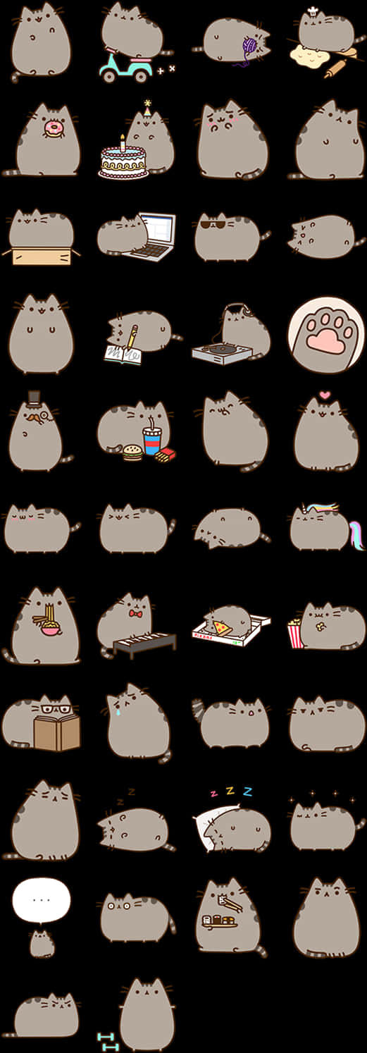 Pusheen Emoticons Collection