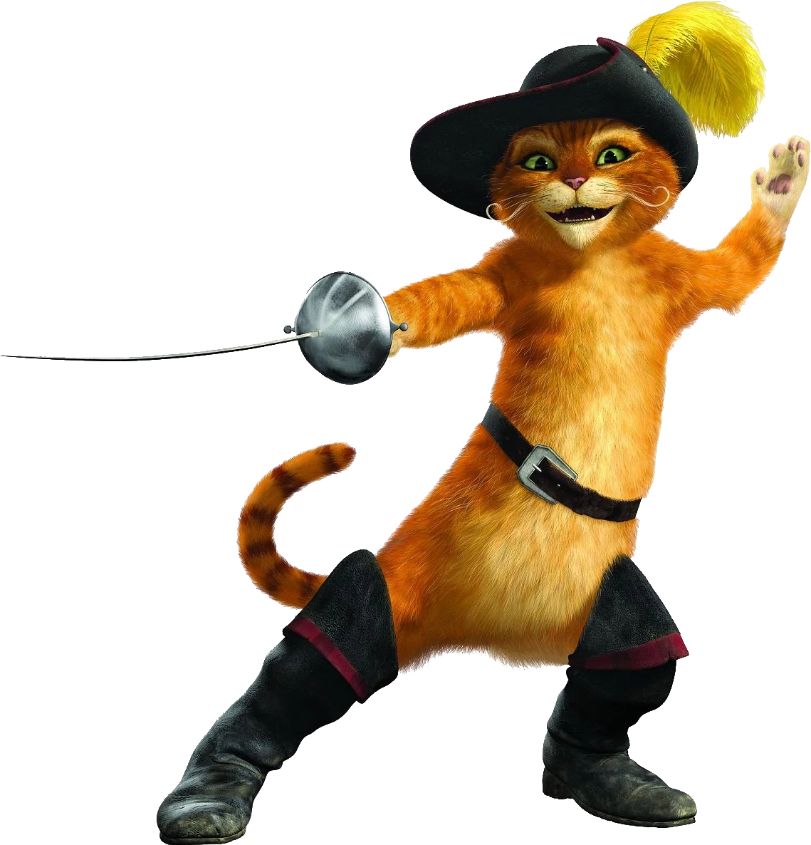 Puss In Boots Fencing Stance