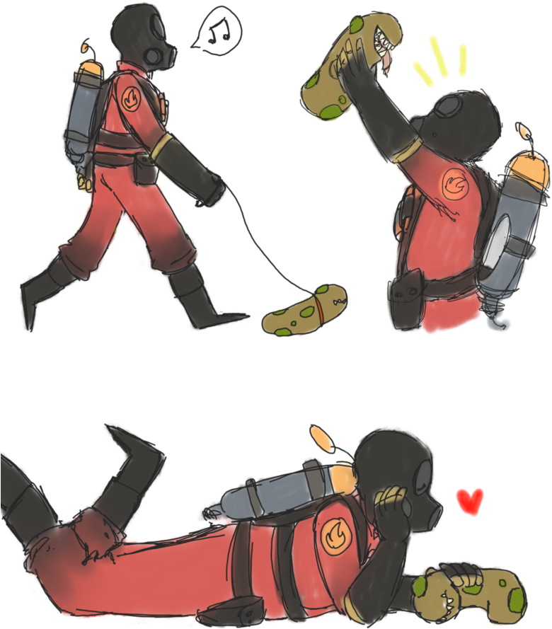 Pyro Chasing Sandvich Sequence