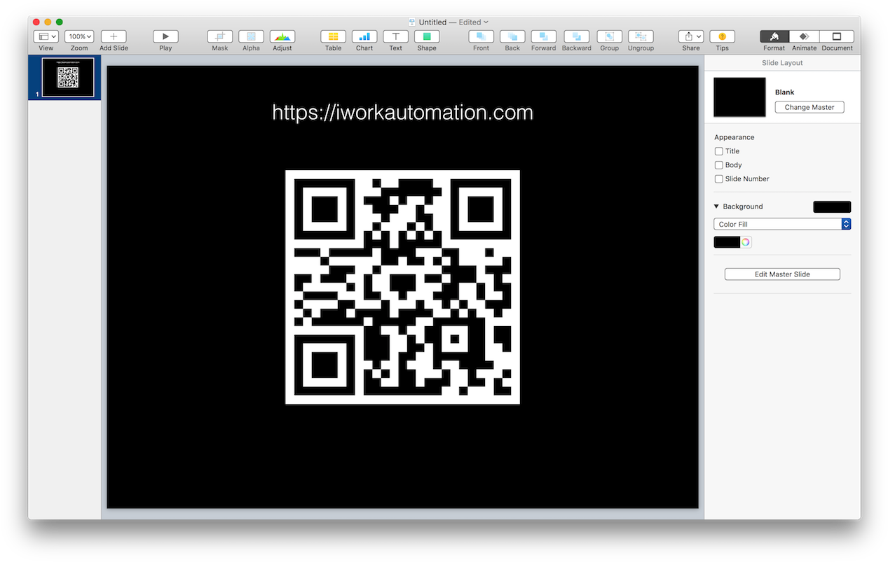 Q R Code Creationon Computer Screen