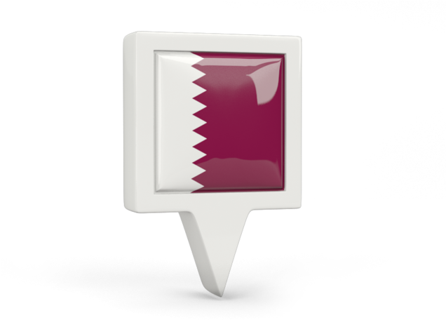 Qatar Flag Pin Design