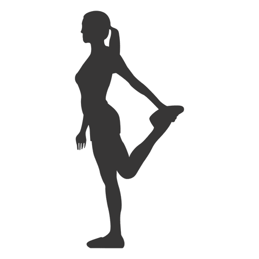 Quadriceps Stretch Silhouette