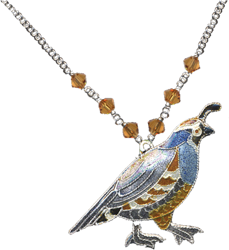 Quail Pendant Jewelry Design