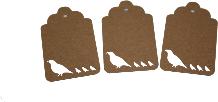 Quail Silhouette Tags