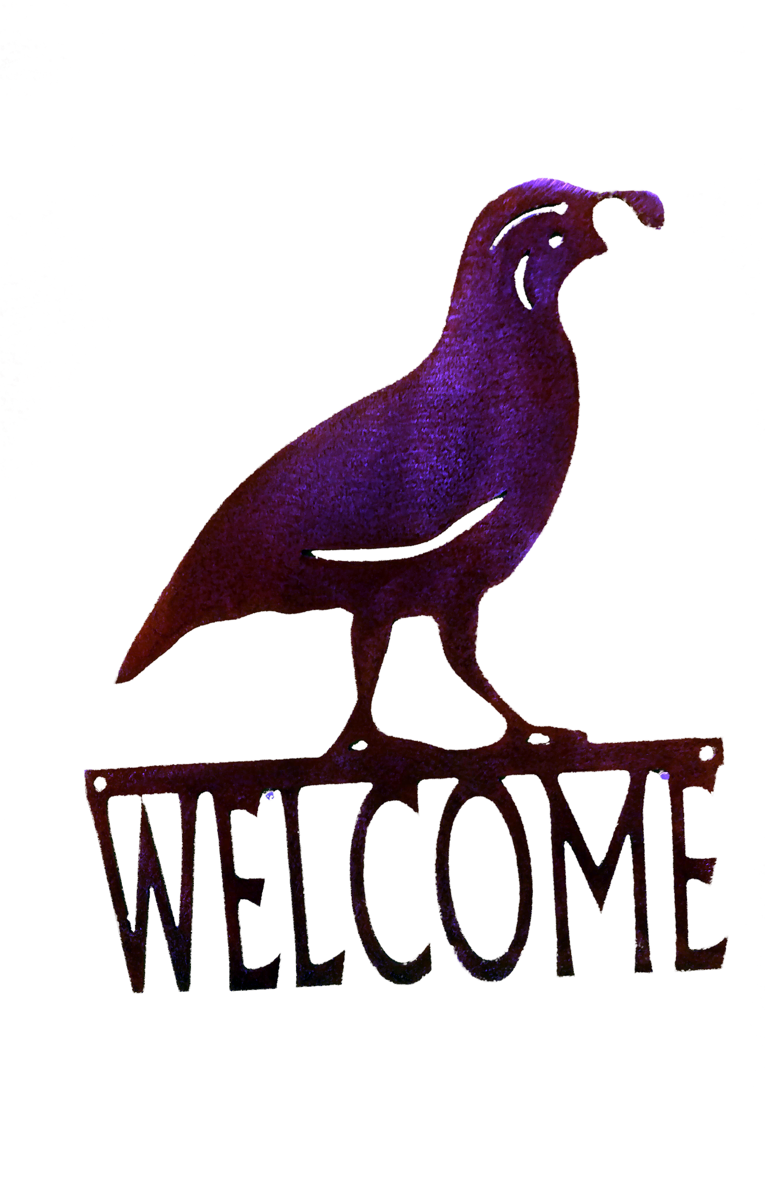 Quail Welcome Sign