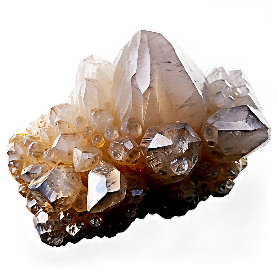 Quartz Crystal Cluster Png 06132024