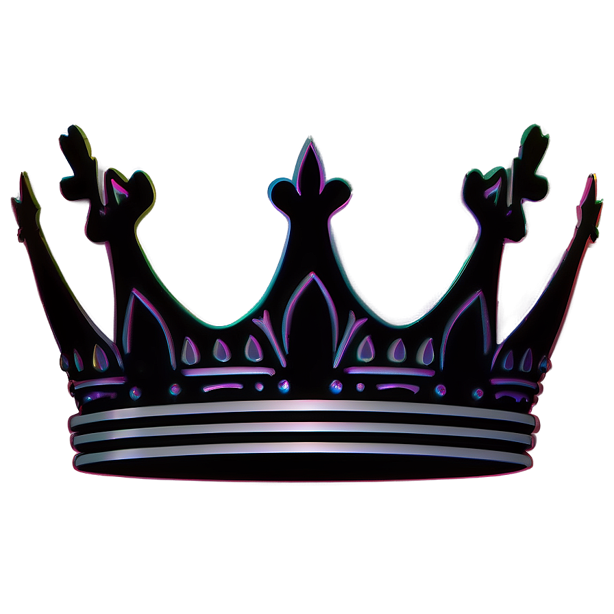 Queen Crown Silhouette Art Png 06292024