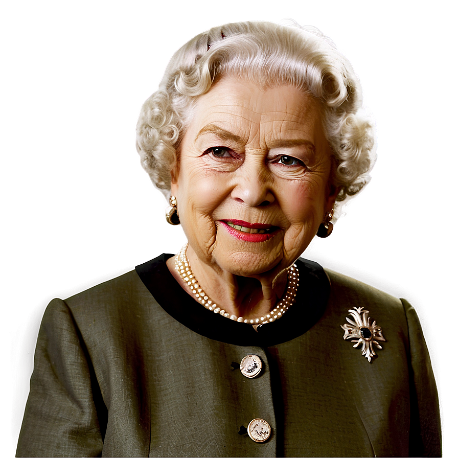 Queen Elizabeth Portrait Png Rmg