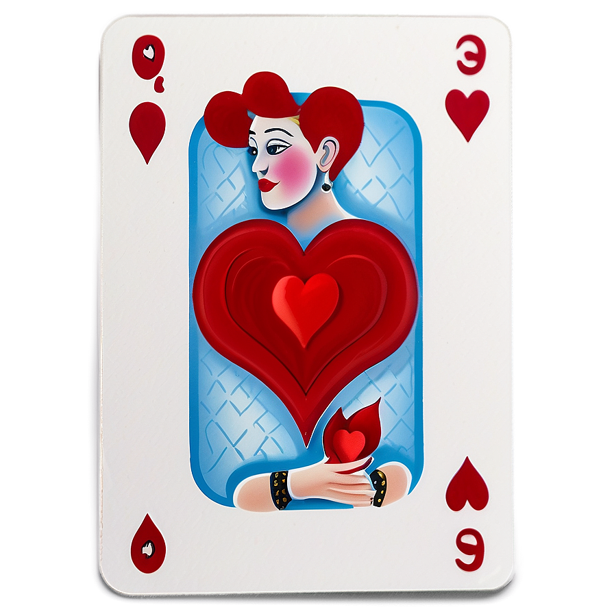 Queen Of Hearts Card Png 05212024