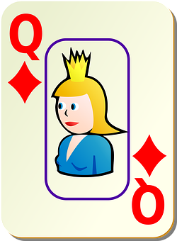 Queenof Diamonds Playing Card