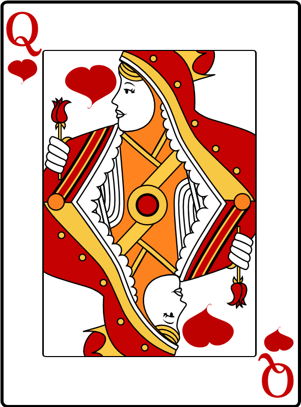 Queenof Hearts Playing Card