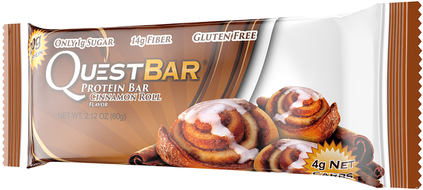 Quest Bar Cinnamon Roll Protein Bar