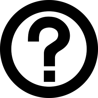 Question Mark Icon Blackand White