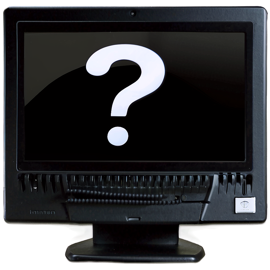 Question Mark On Computer Screen Png Mju57