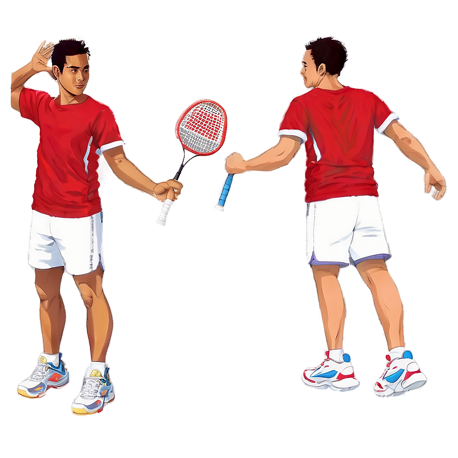 Quick Badminton Move Png 7