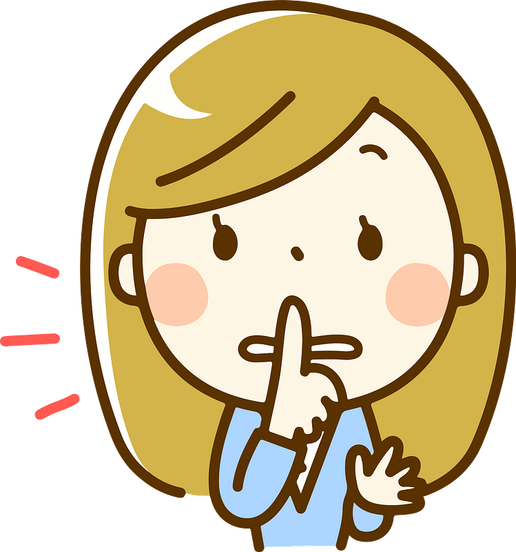 Quiet Gesture Cartoon Character.png