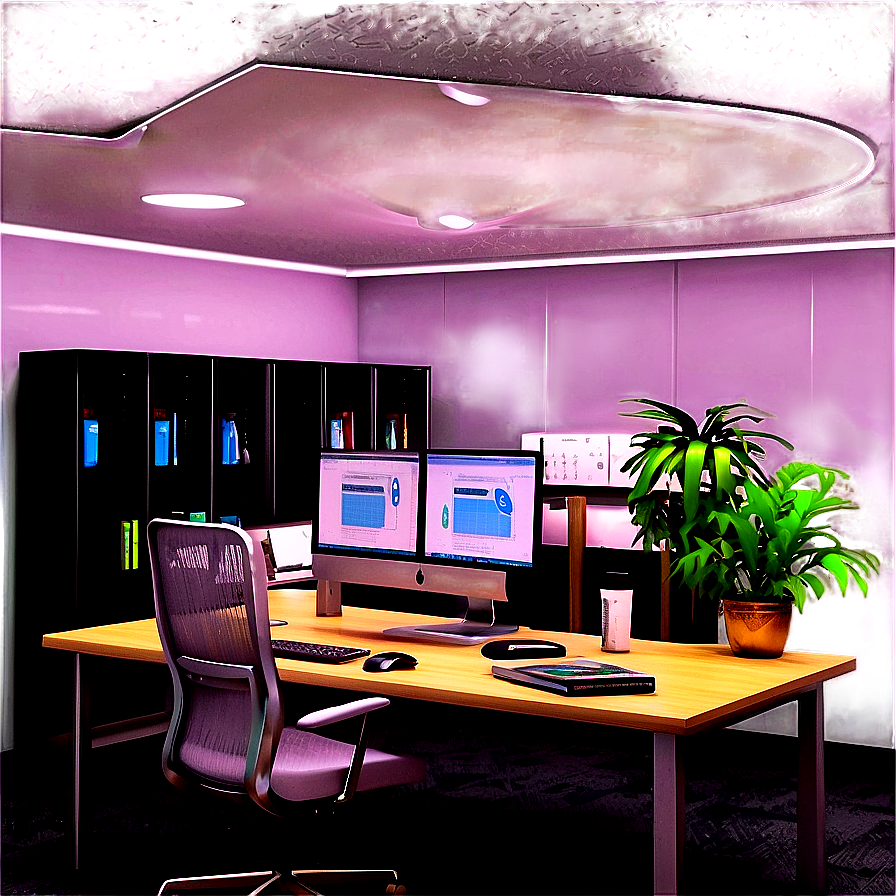 Quiet Office Workspace Png 06112024