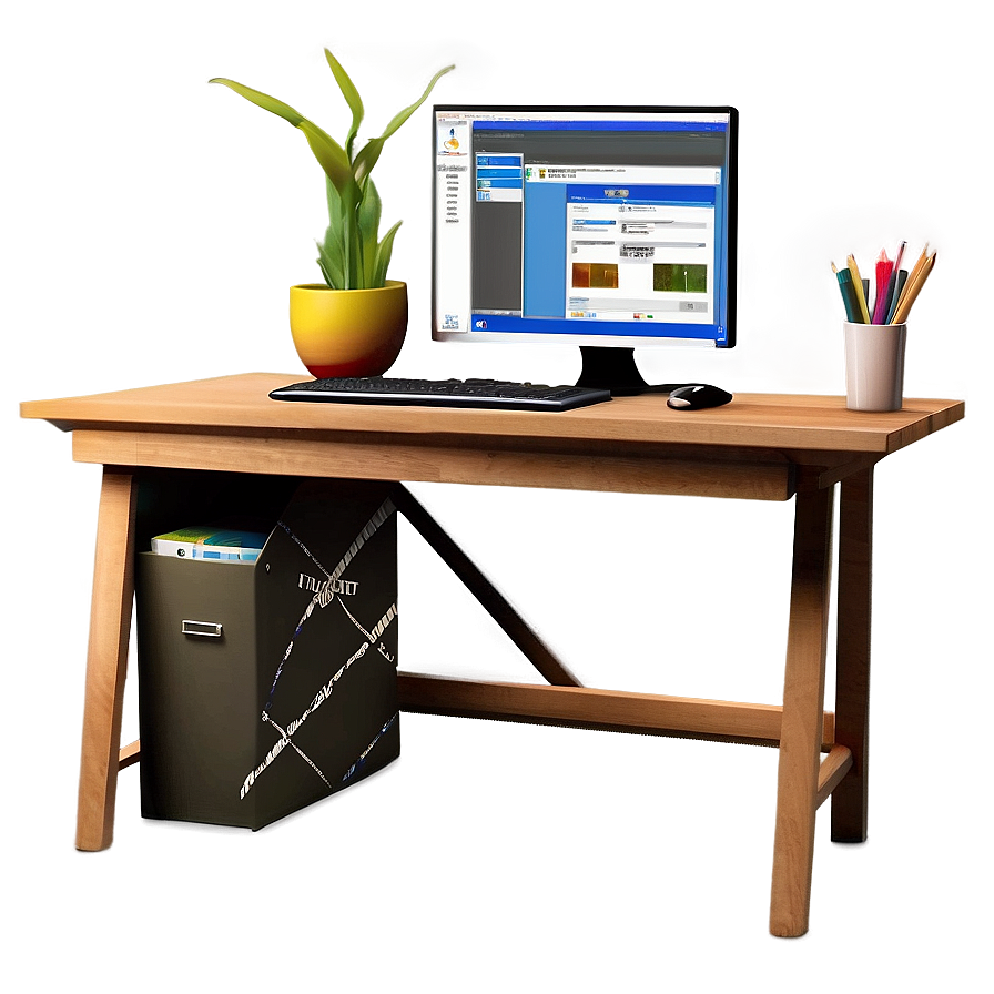 Quiet Office Workspace Png 25