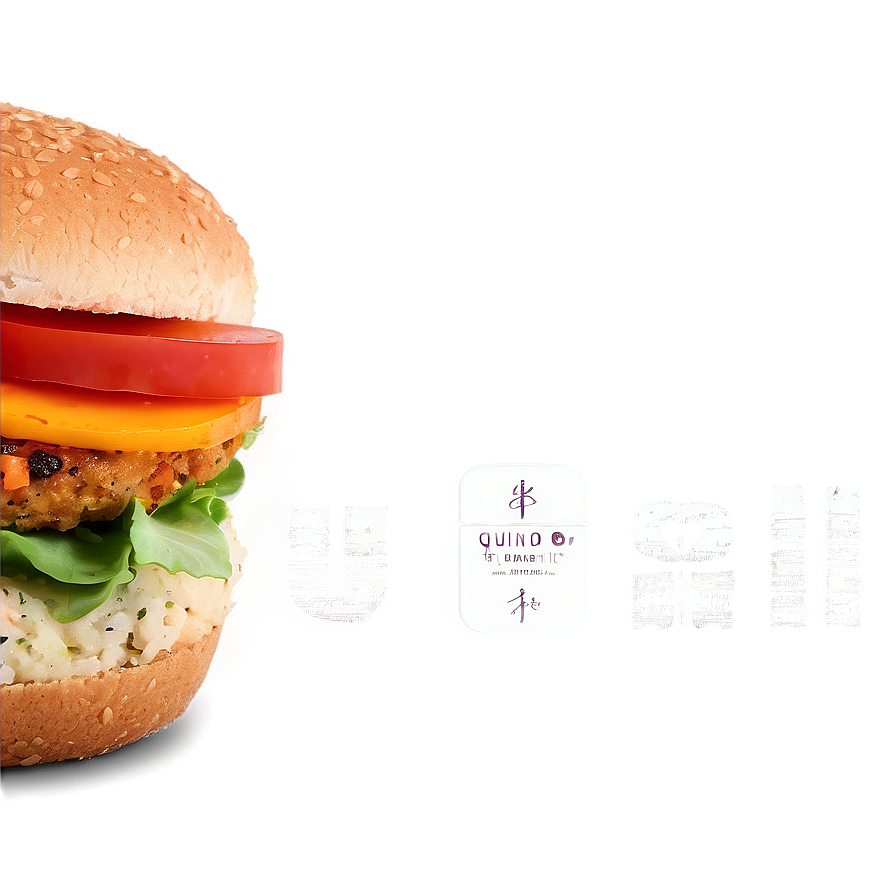 Quinoa Veggie Burger Png Gtw