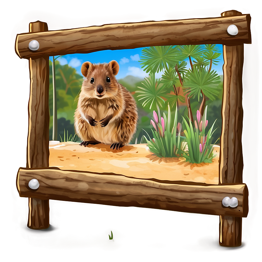 Quokka Habitat Scene Png Ixt