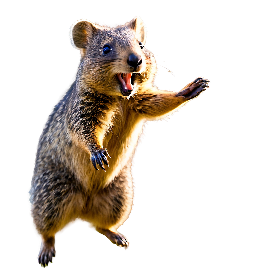 Quokka Jumping Joyfully Png Xqu