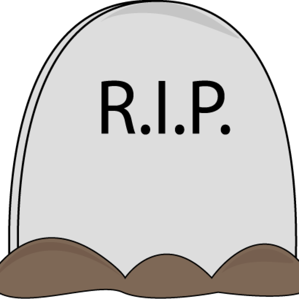 R I P Tombstone Cartoon