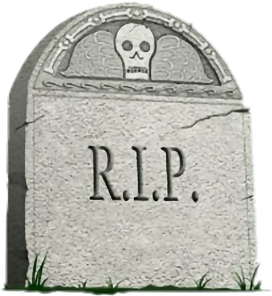 R I P Tombstonewith Skull