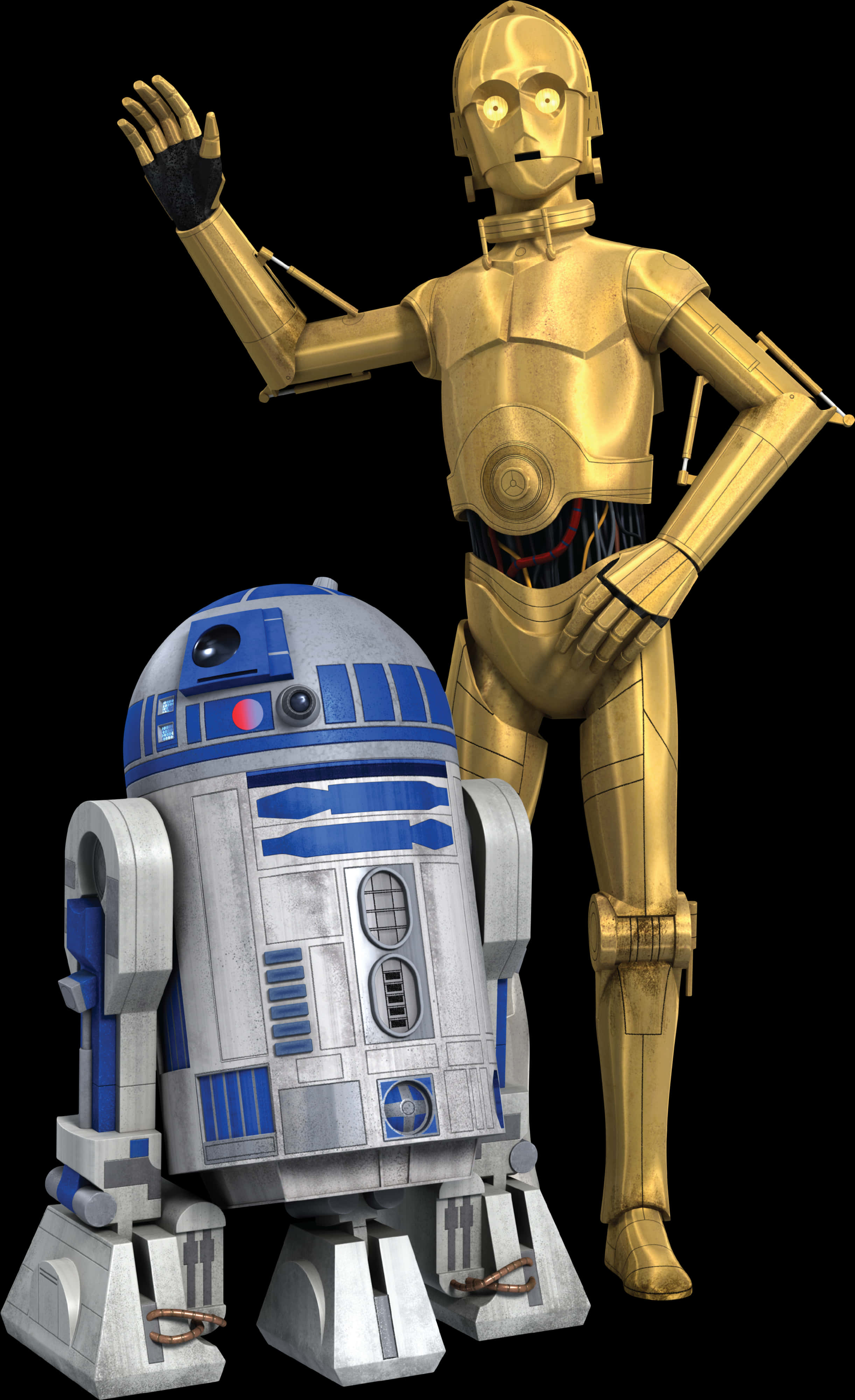 R2 D2and C3 P O Star Wars Droids