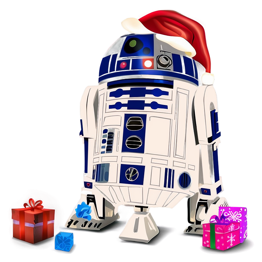 R2d2 Holiday Theme Illustration Png 40