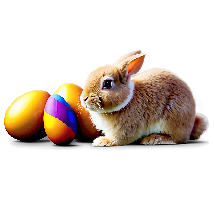 Rabbit With Easter Eggs Png 05062024