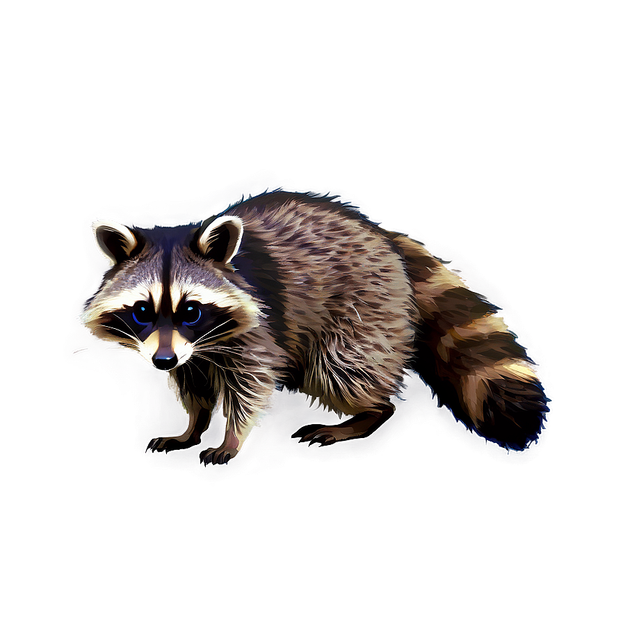 Raccoon Eating Snack Png 05232024