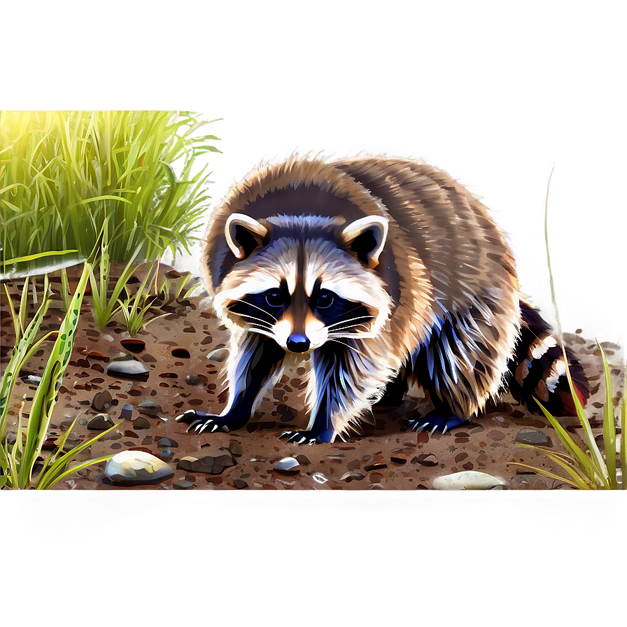 Raccoon Habitat Illustration Png 05232024