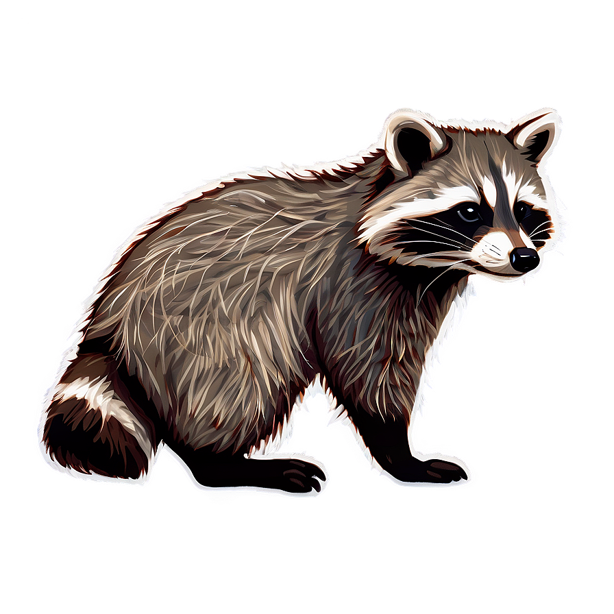 Raccoon Habitat Illustration Png 05232024