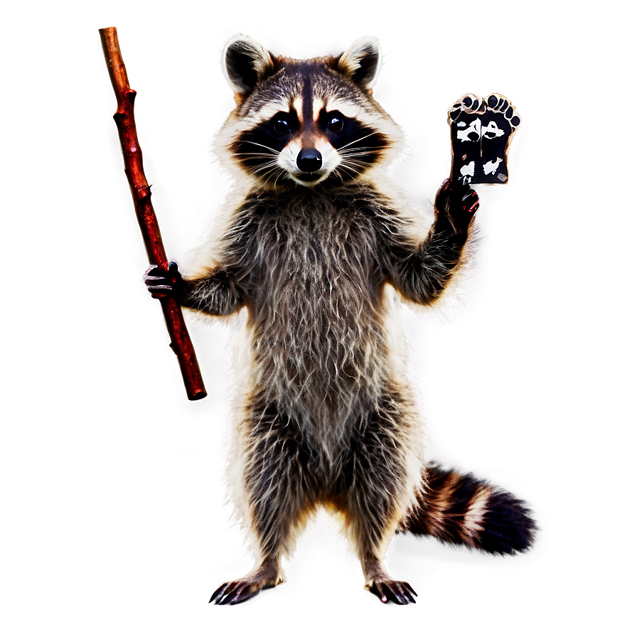 Raccoon Holding Sign Png Qtw