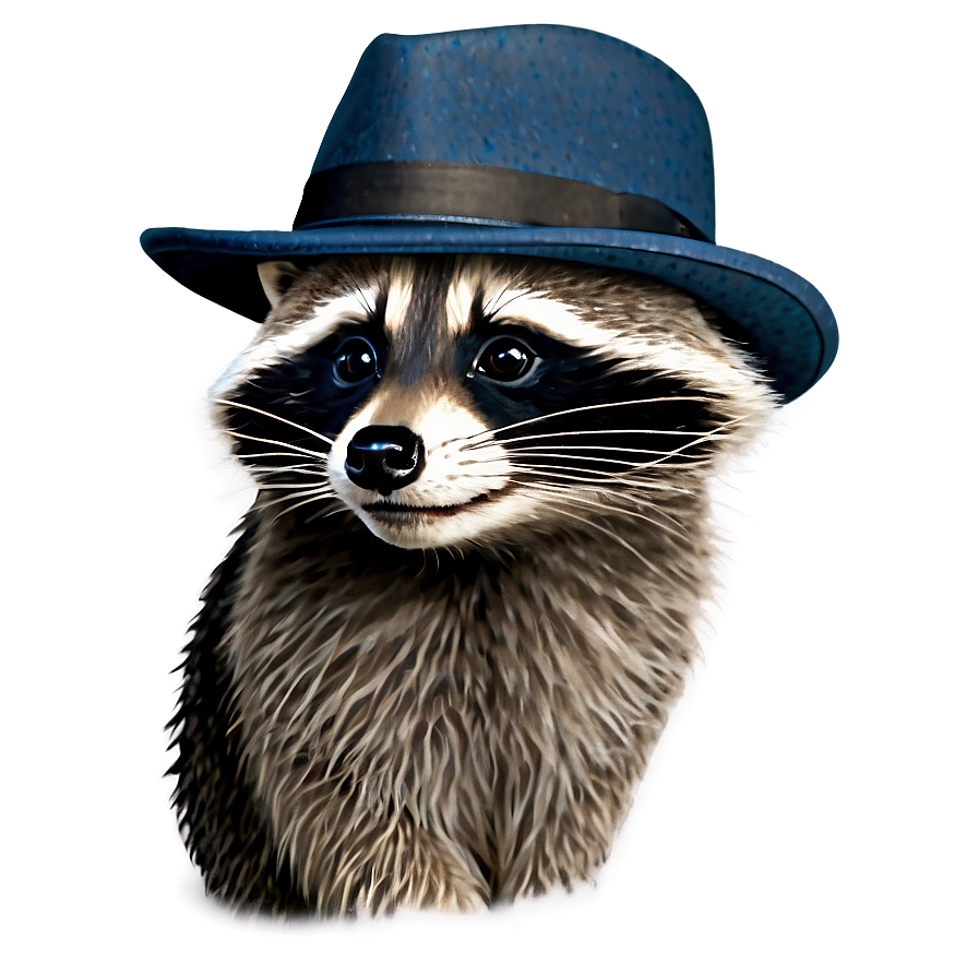 Raccoon In Hat Png Jpg71