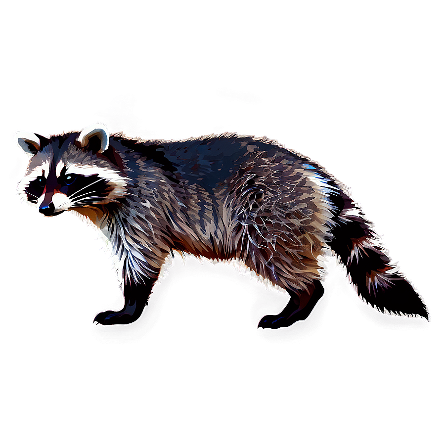 Raccoon In Nature Background Png Csp96