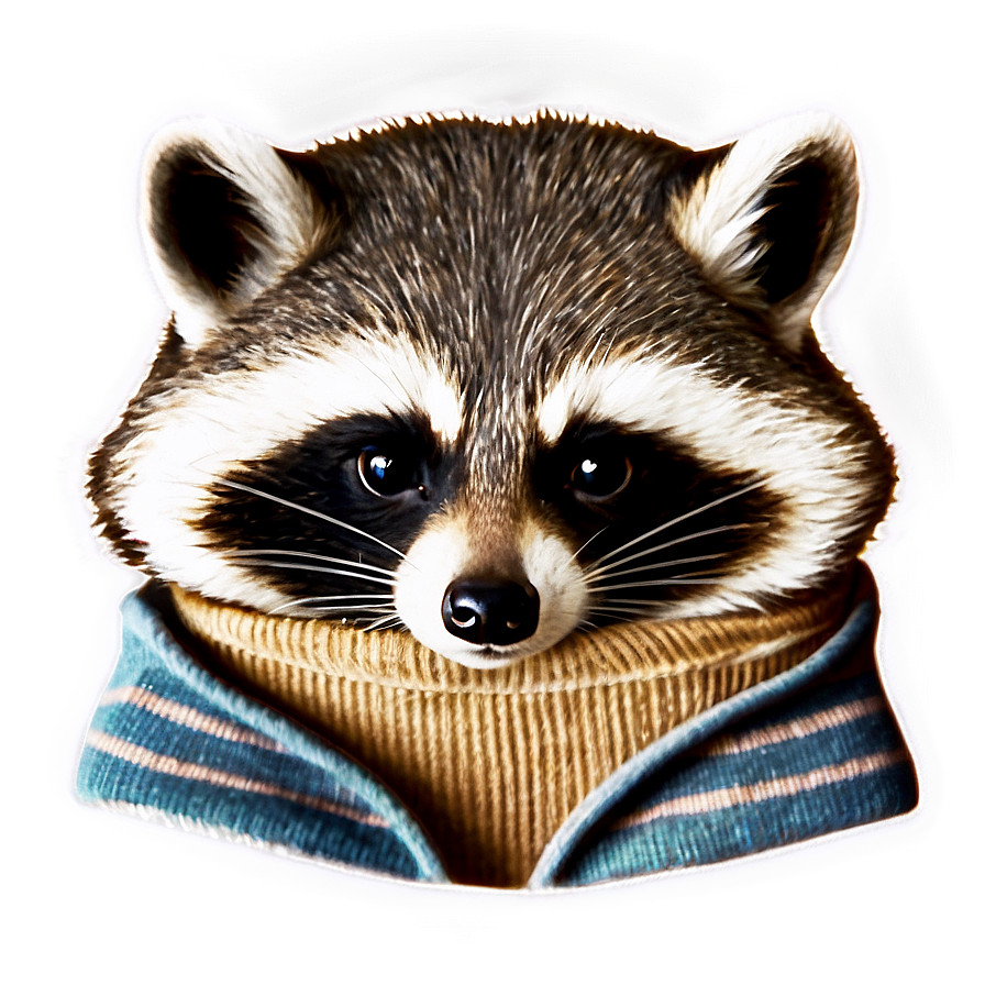 Raccoon In Sweater Png 05242024