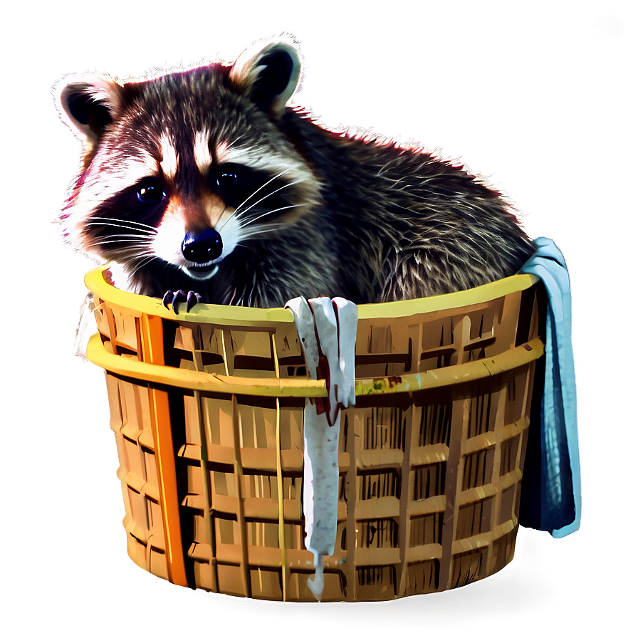 Raccoon In Trash Can Png 39