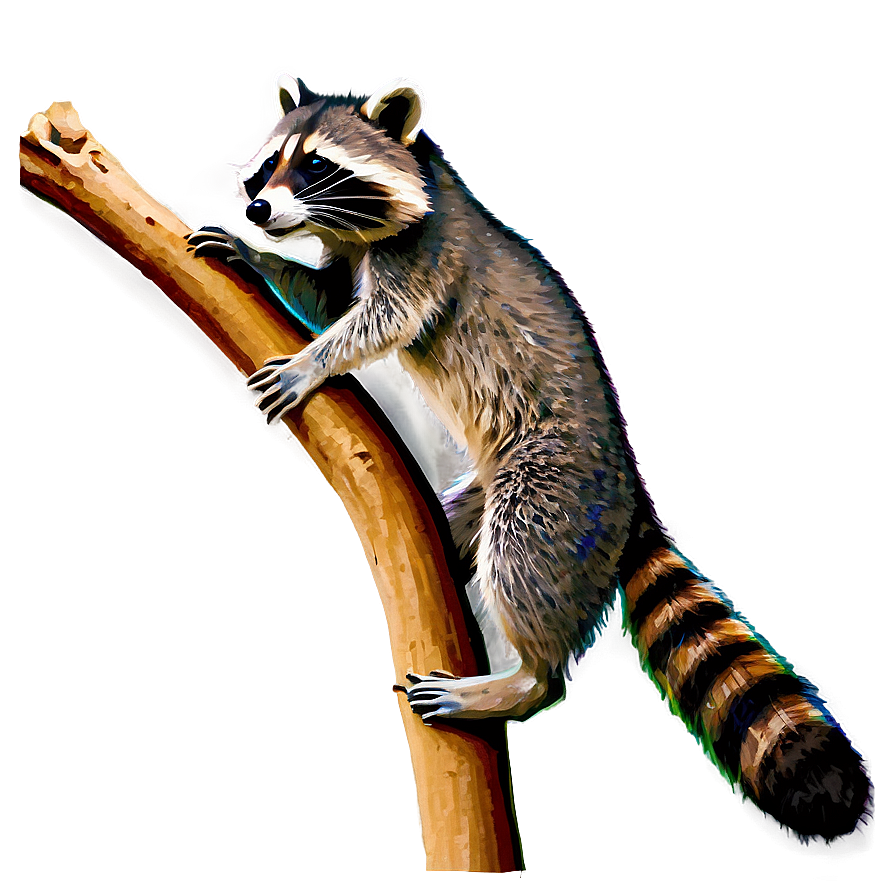 Raccoon On Branch Png 62