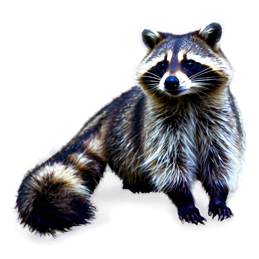 Raccoon Winter Scene Png Vls