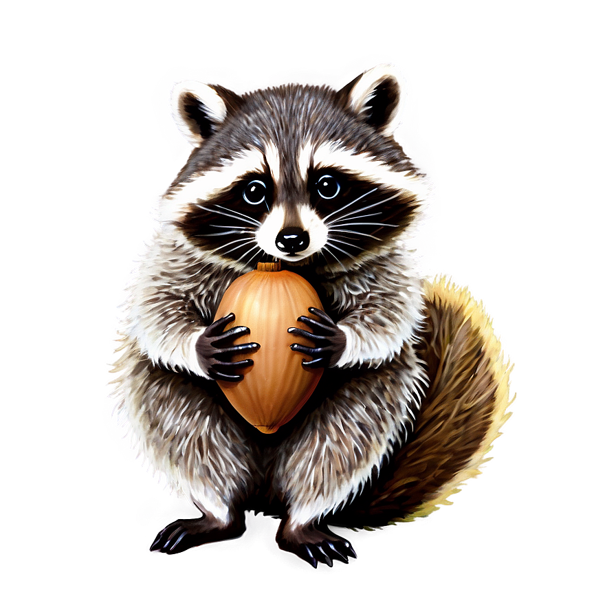 Raccoon With Acorn Png 47