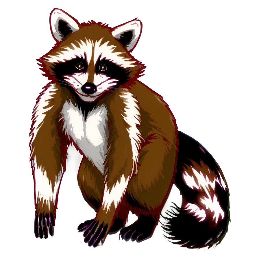 Raccoon With Bandit Mask Png Qrg