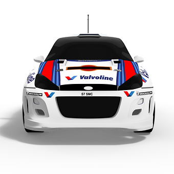 Race Car Front View Valvoline Livery