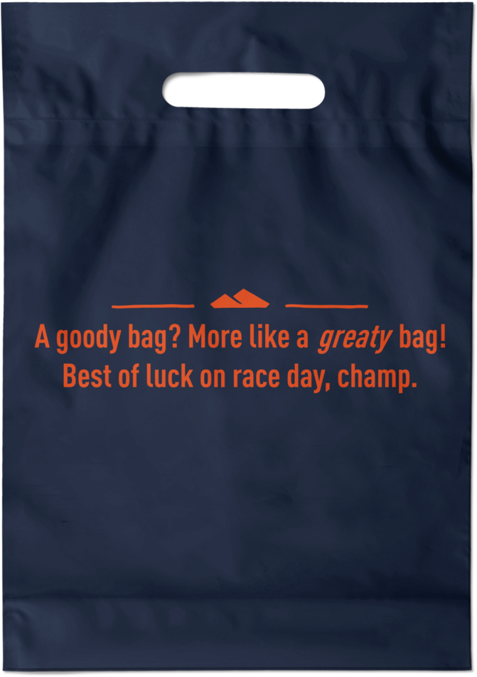 Race Day Good Luck Plastic Bag