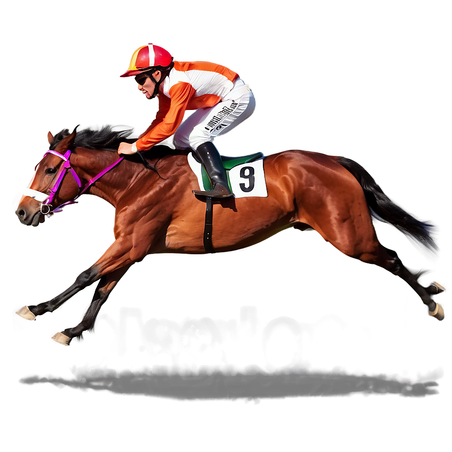 Racing Horse In Full Gallop Png Xlw7