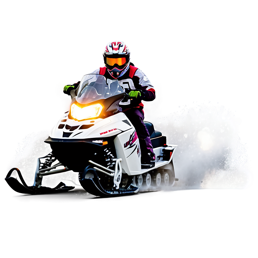 Racing Snowmobile Action Png Yig