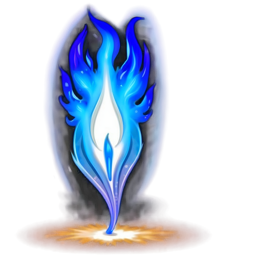 Radiant Blue Flame Png 11