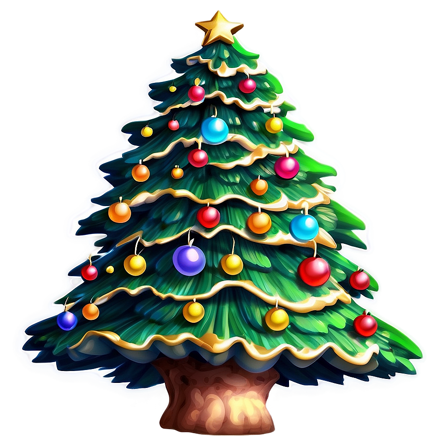 Radiant Cute Christmas Tree Png 06252024