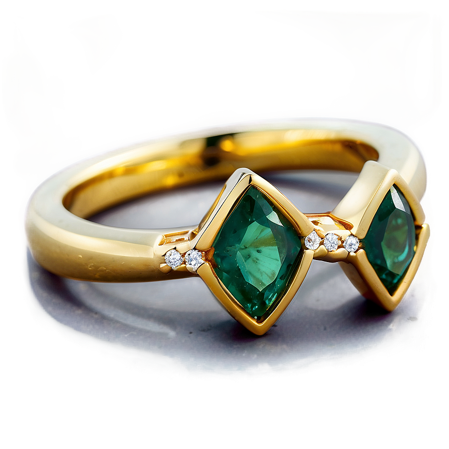 Radiant Emerald Ring Png 06122024